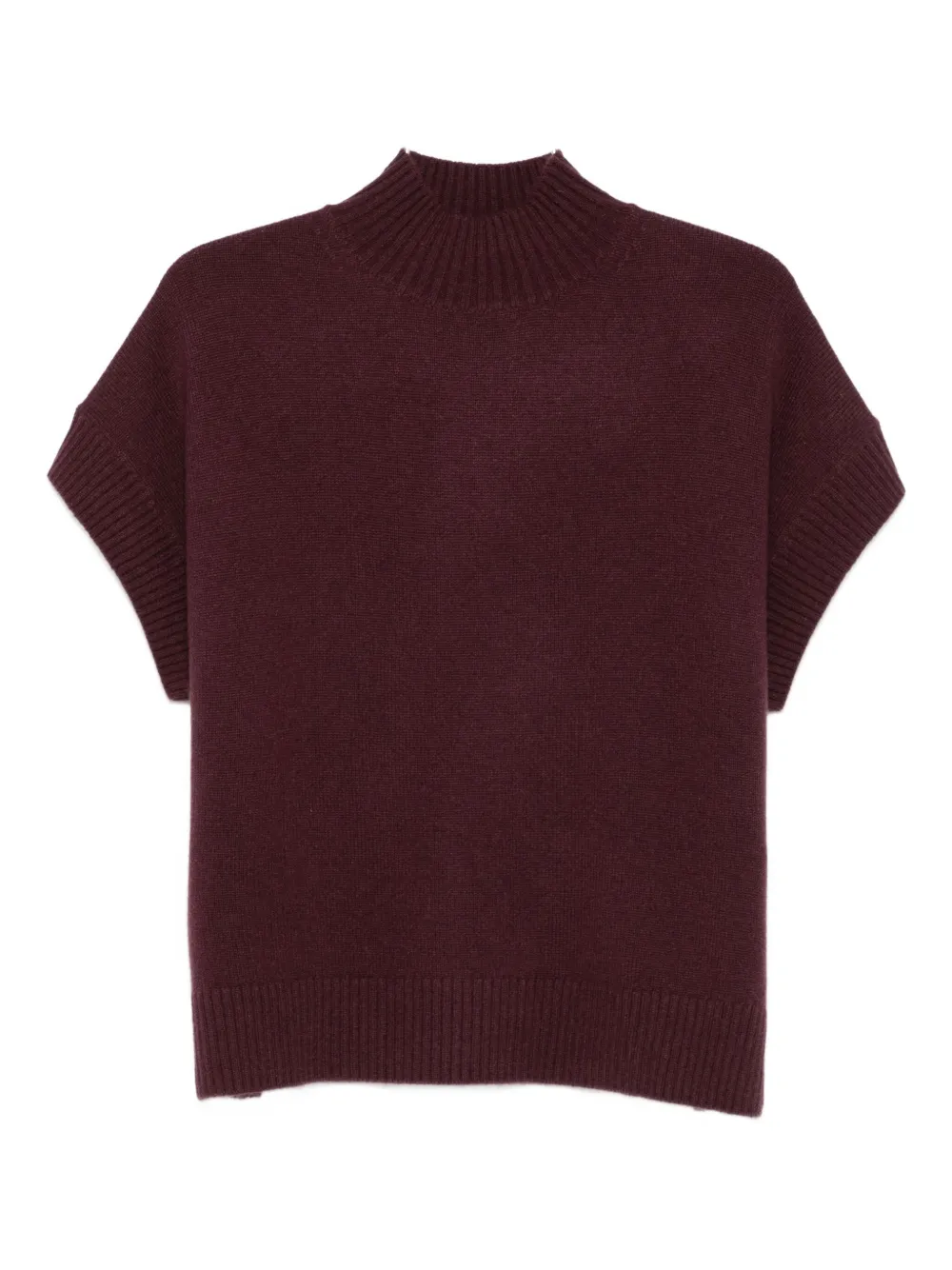 

Вязаный топ с высоким воротником JOSEPH, фиолетовый