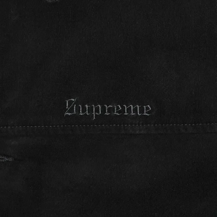 Автомобильное пальто Supreme Kindermann из необработанного вельвета, цвет «черный» — фото 3