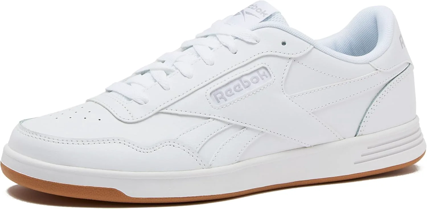 Мужские кроссовки Reebok Court Advance - повседневные теннисные туфли, размеры с 6 по 15, белый/серый