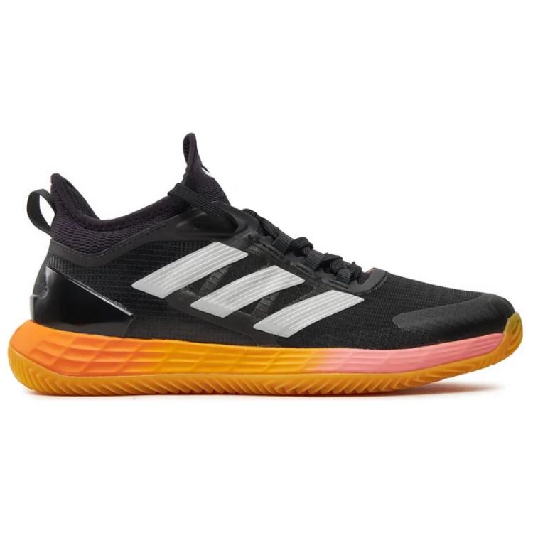 Adidas Adizero Ubersonic 4 Cushioning, Slip Resistant, Breathable, Lightweight Low top мужские теннисные кроссовки черно-белые — фото 4