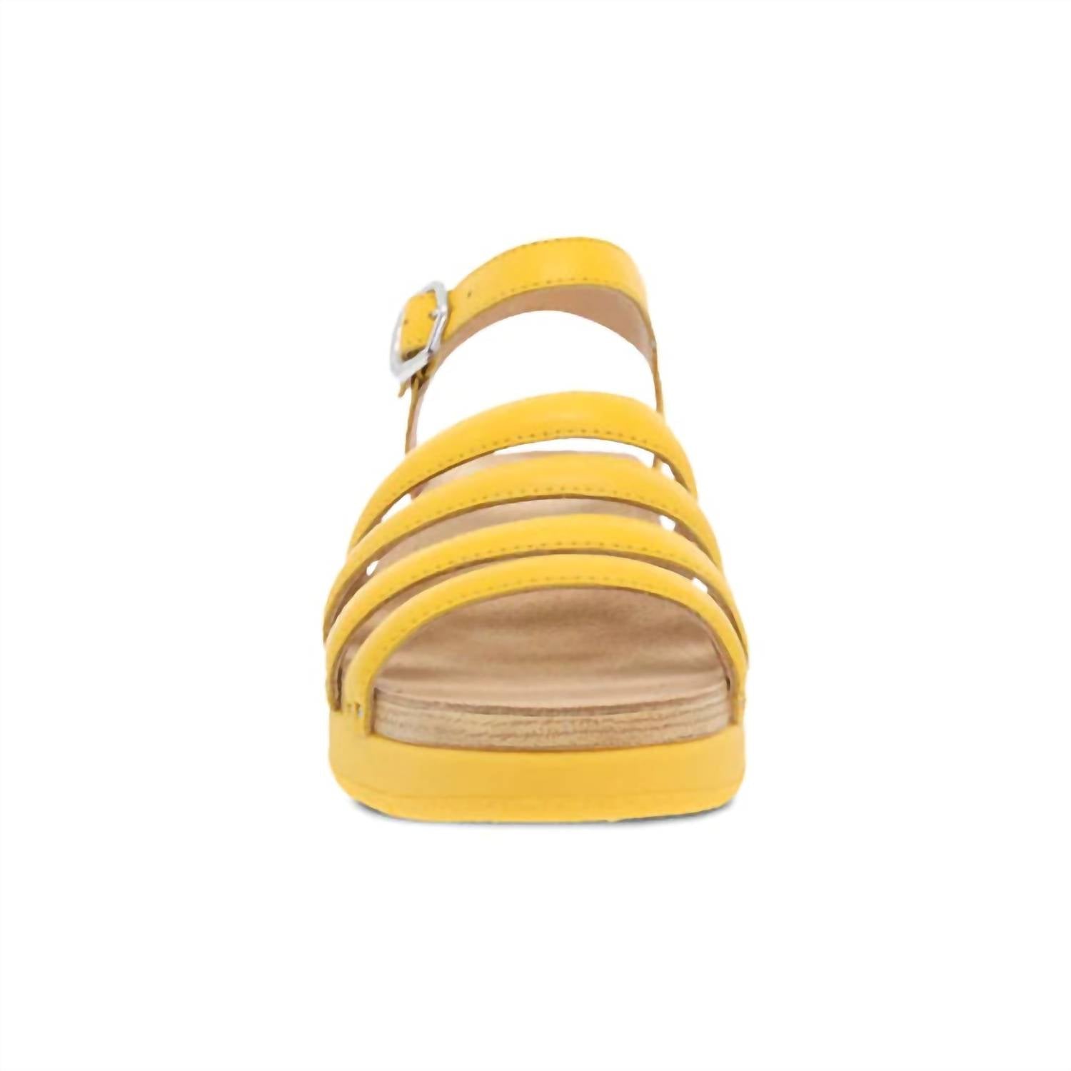 Женские сандалии Roxie Strappy Bright желтого цвета dansko — фото 3