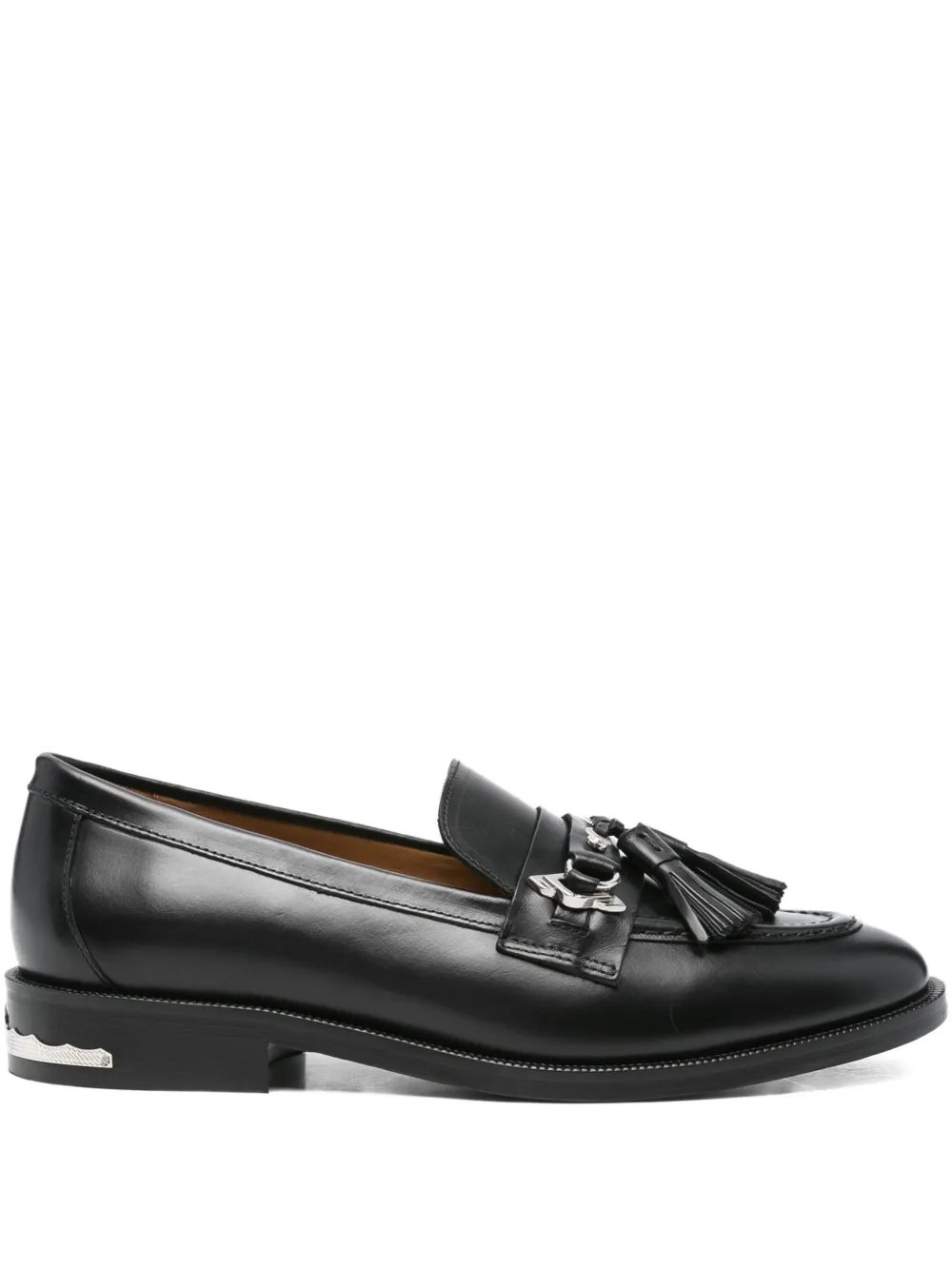 

Лоферы с кисточками и металлическим декором Toga Virilis, черный