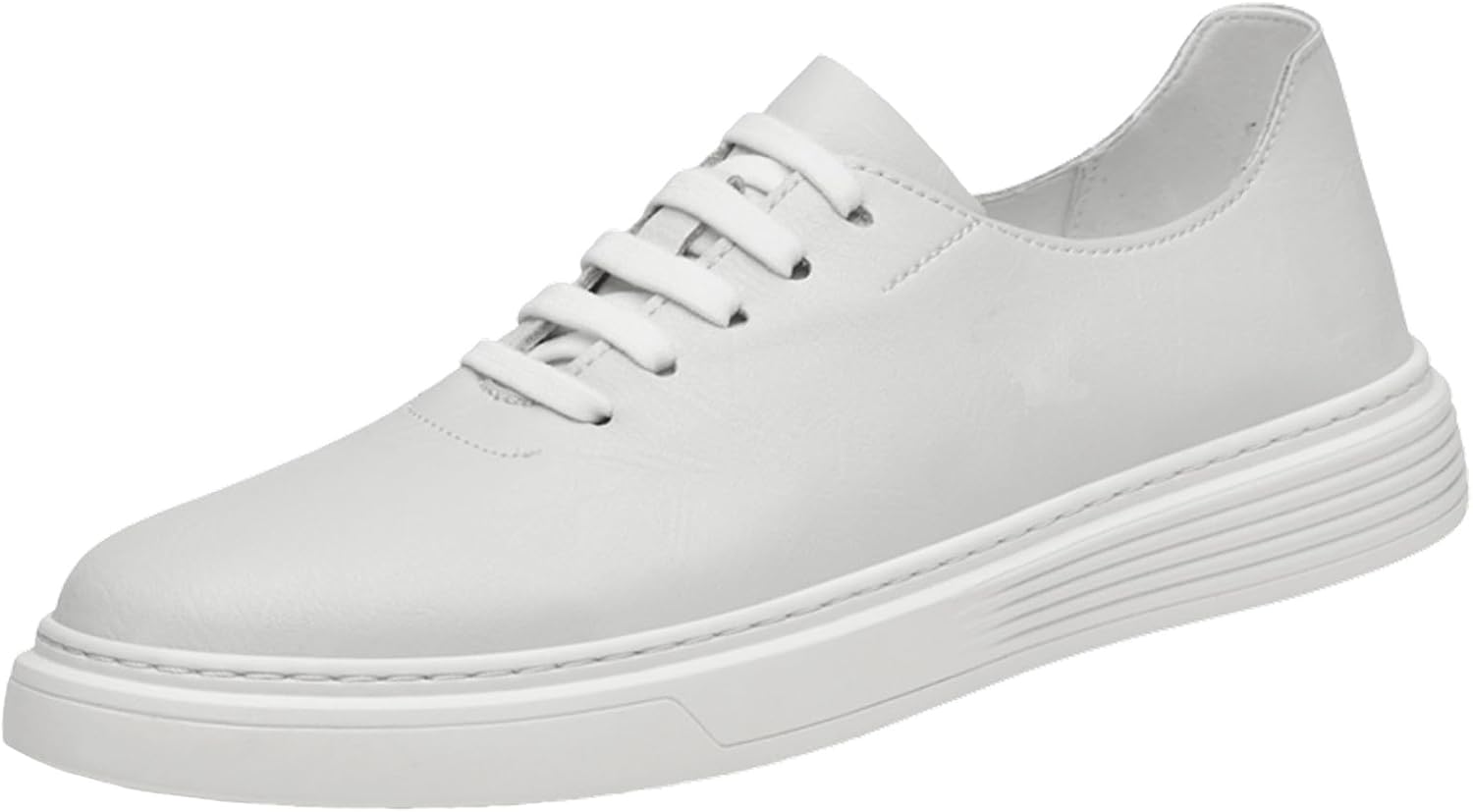 

Мужские оксфорды JiuQing с шнуровкой, кэжуал, модные, для формальных мероприятий, с нескользящей мягкой подошвой, белый