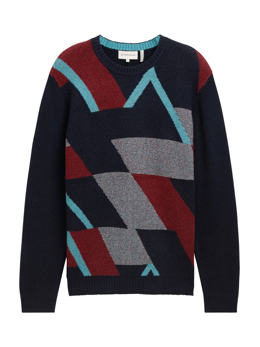 

Водолазка TOM TAILOR Sweater, темно-синий/светло-синий
