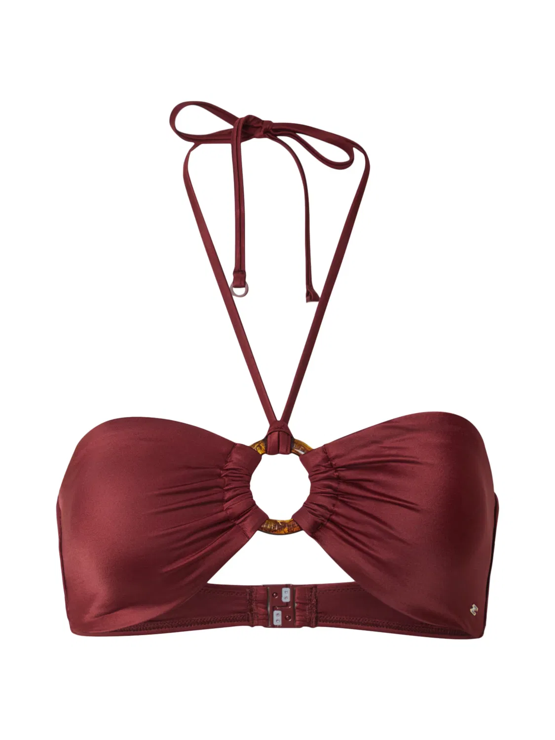 Топ от бикини-бандо Tommy Hilfiger Underwear, Bordeaux