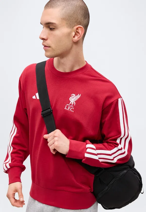 Толстовка Liverpool FC DNA Club Wear Adidas Performance, активный бордовый — фото 4