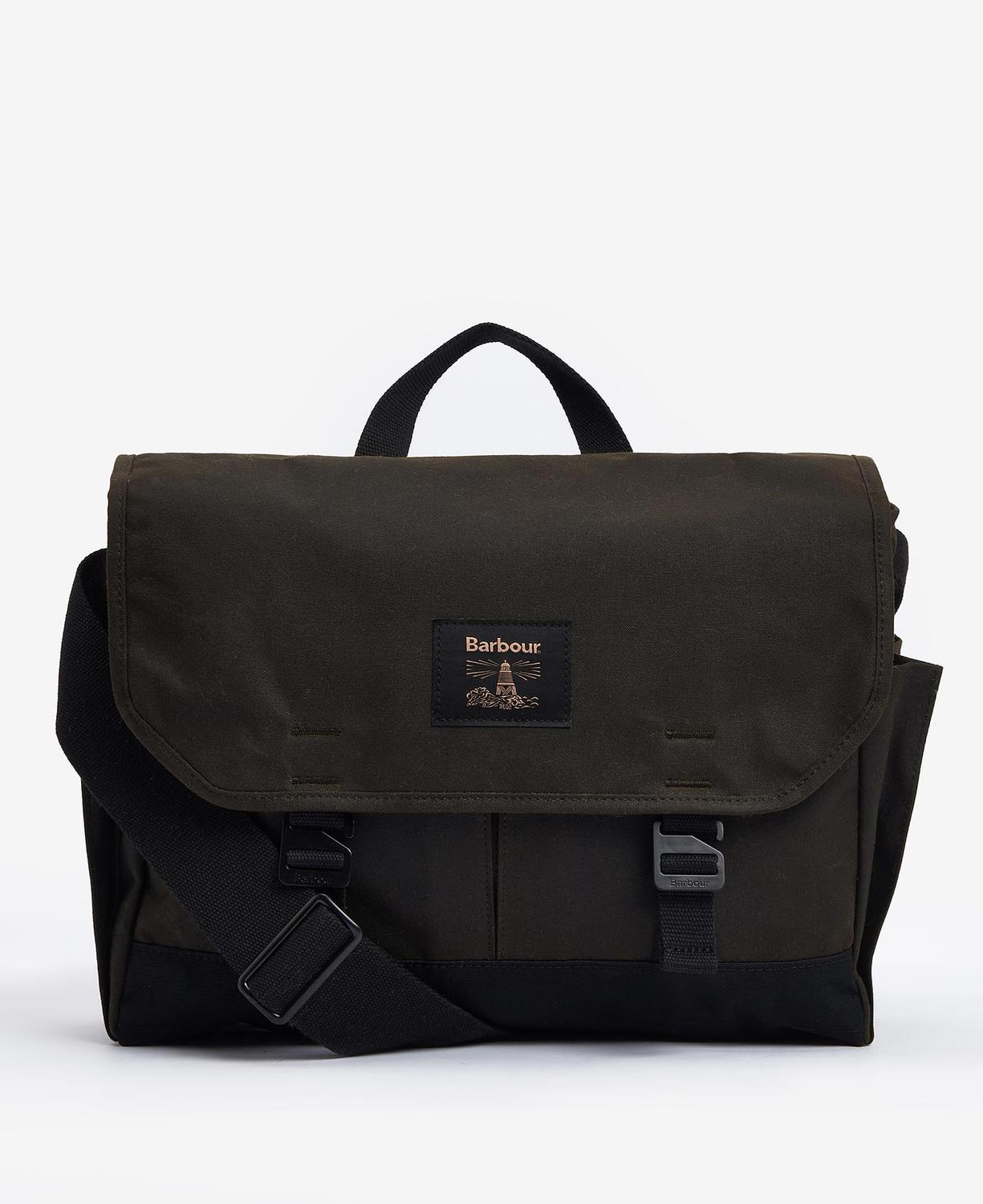 

Полевая вощеная сумка Barbour Field Waxed Satchel, оливковый