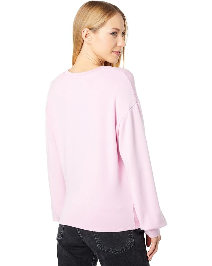

Толстовка SUNDRY Twist-Front Sweatshirt, цвет Bubble Gum