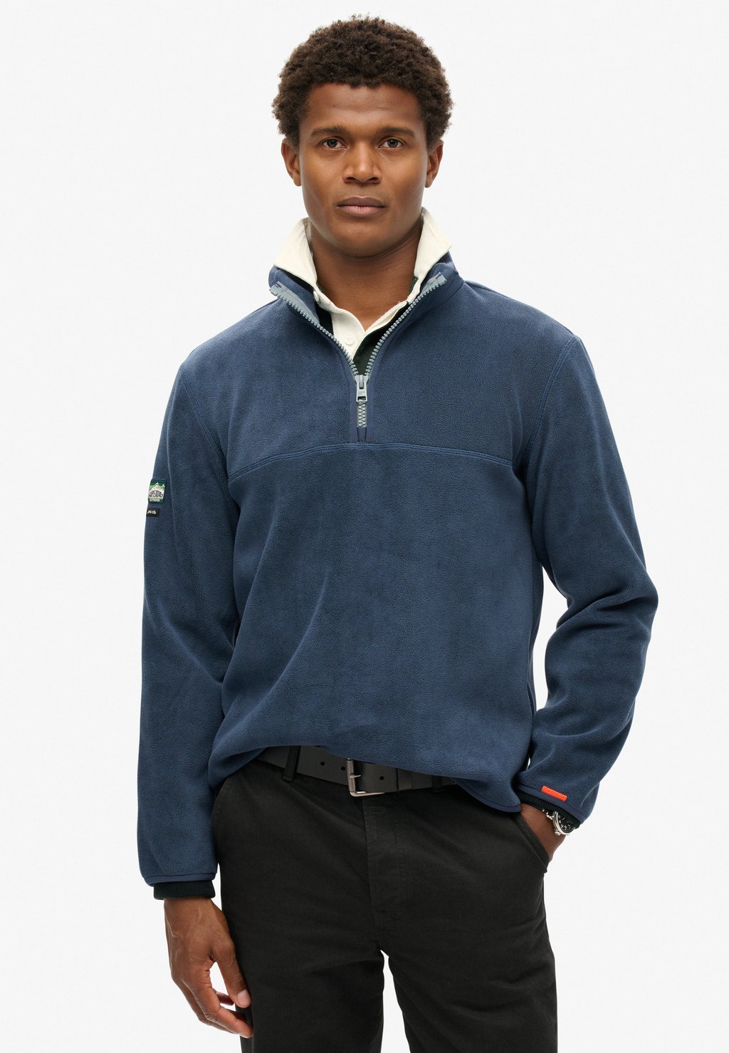 

Флисовый джемпер Superdry, синий