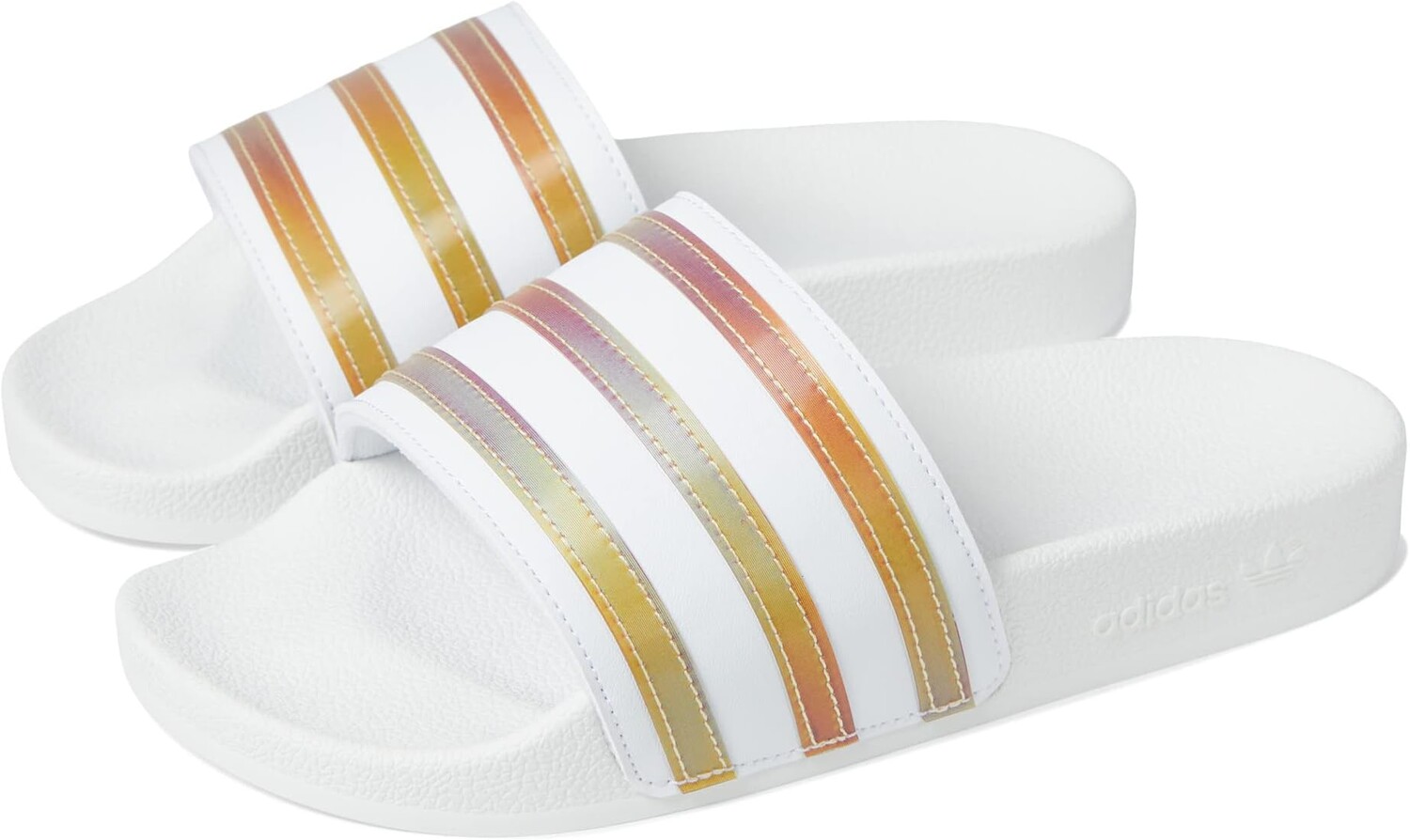

Сандалии Adilette adidas, цвет White/Multicolor/White