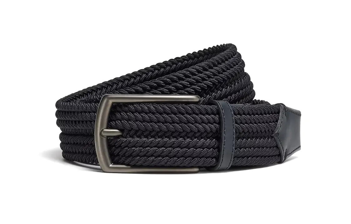 

Ermenegildo Zegna Плетёный ремень с пряжкой, Marine Blue