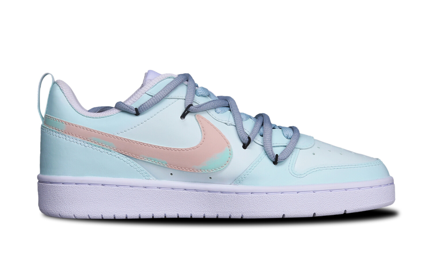 

Кроссовки Nike Court Borough Skateboarding Shoes Women's Low-top White/cyan/pink, голубой, Синий, Кроссовки Nike Court Borough Skateboarding Shoes Women's Low-top White/cyan/pink, голубой