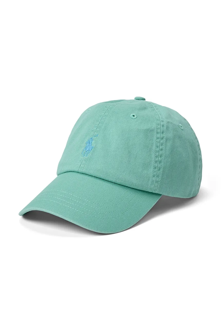 

Хлопковая бейсболка Polo Ralph Lauren, зеленый