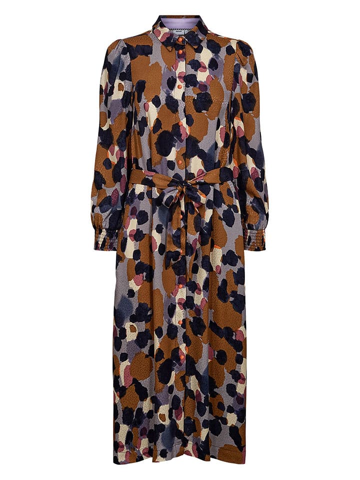 

Платье до колена NÜMPH Kleid Grit, цвет Braun/Bunt