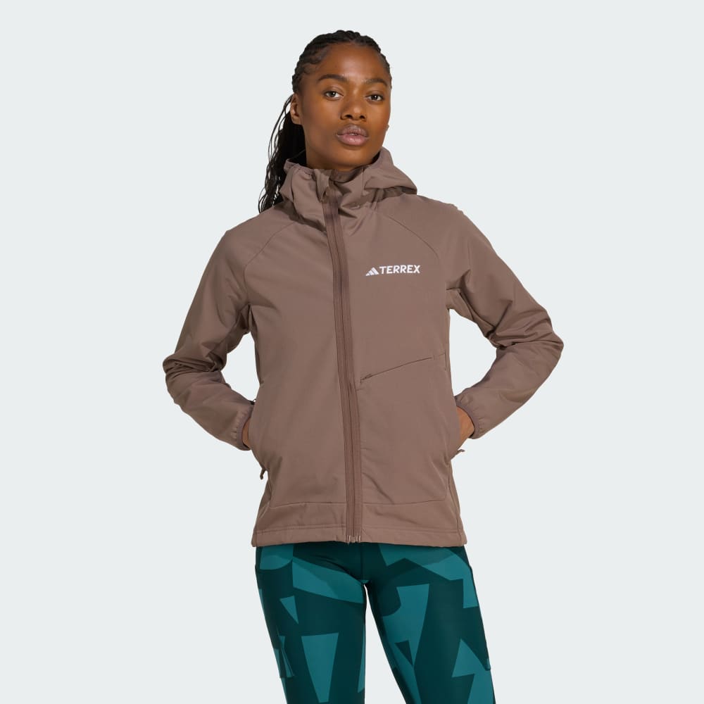 

Куртка Adidas Terrex Xperior Softshell Fleece Hooded Jacket, цвет Earth Strata