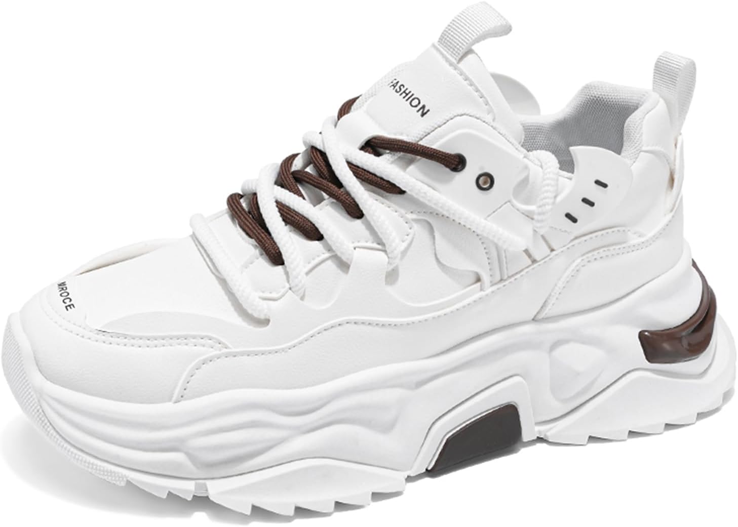 

Мужские повседневные спортивные кроссовки для тенниса, бега и ходьбы, нескользящие массивные модные кроссовки для мужчин Spwagym, белый