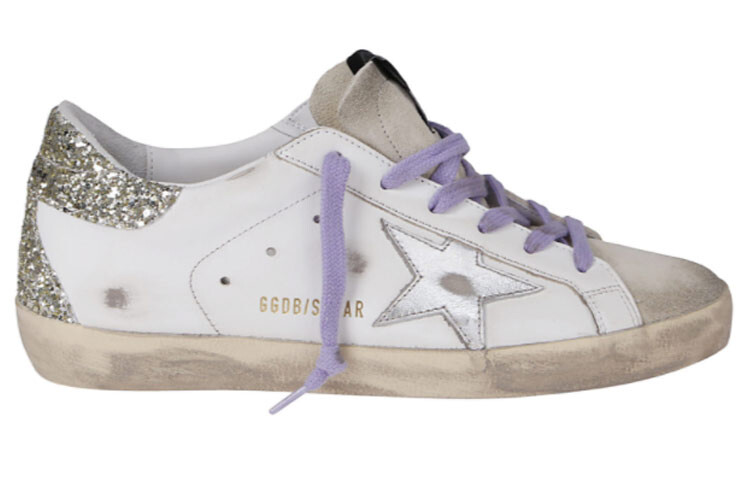 Кроссовки для скейтбординга Super-Star женские, низкие, белые Golden Goose — фото 2