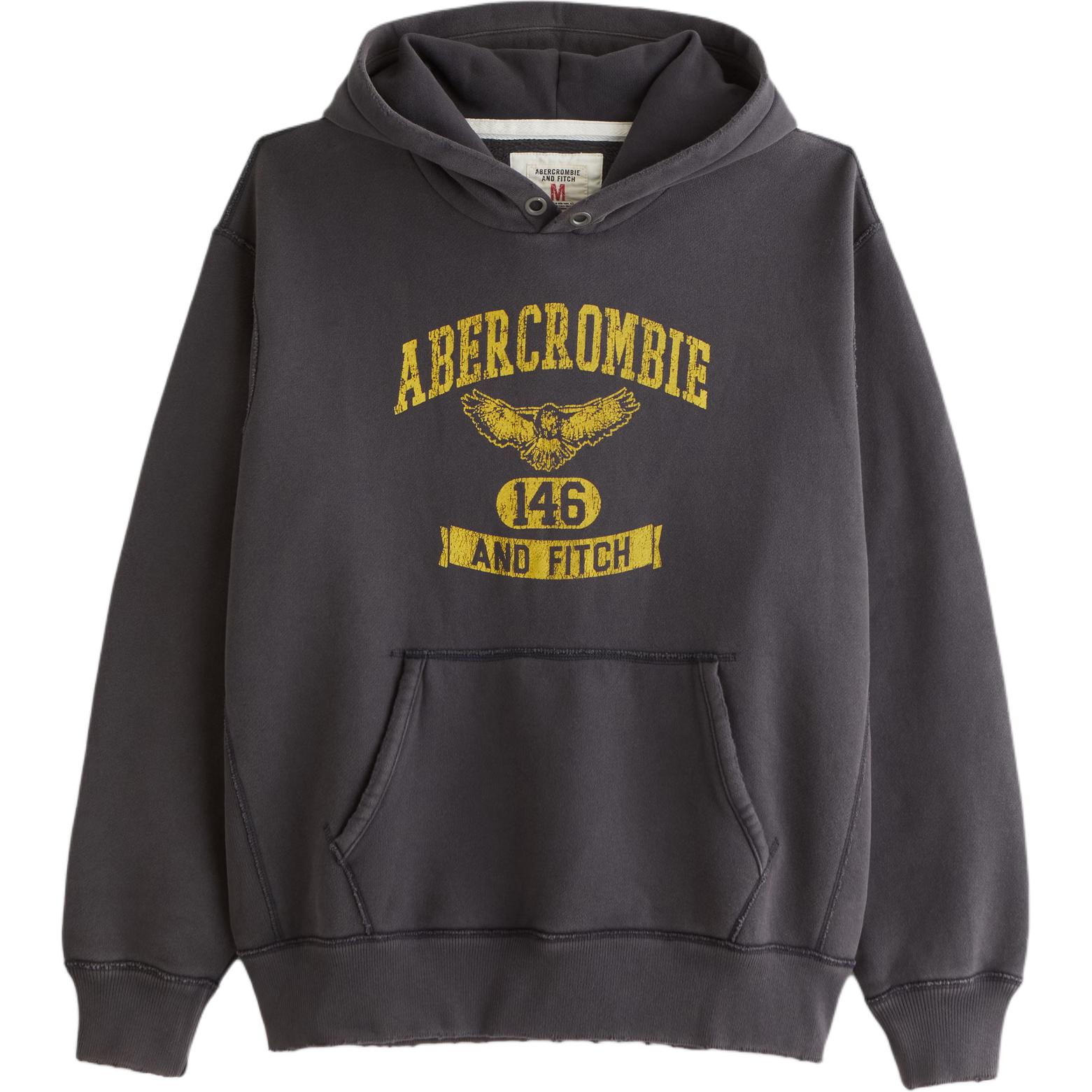 

Мужская толстовка Abercrombie＆Fitch, темный серый