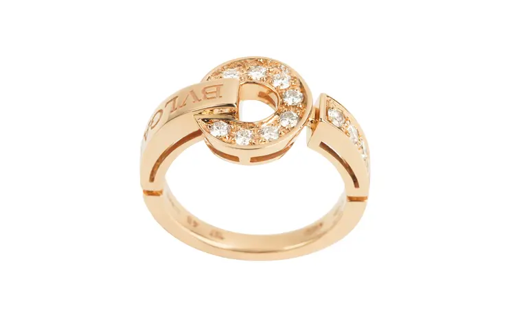 BVLGARI Серия 18K розовое золото кольца women's — фото 4