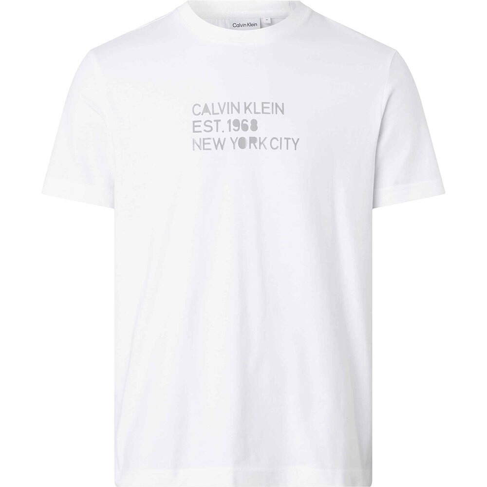 

Футболка с коротким рукавом Calvin Klein Mixed Print Stencil Logo, белый