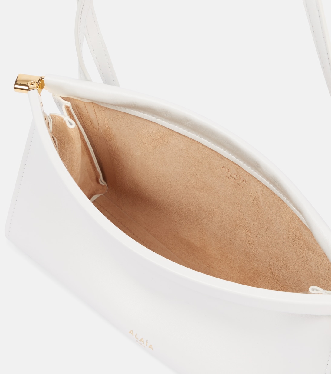 Le Click East West Маленькая сумка через плечо Alaïa, Blanc Optique — фото 3