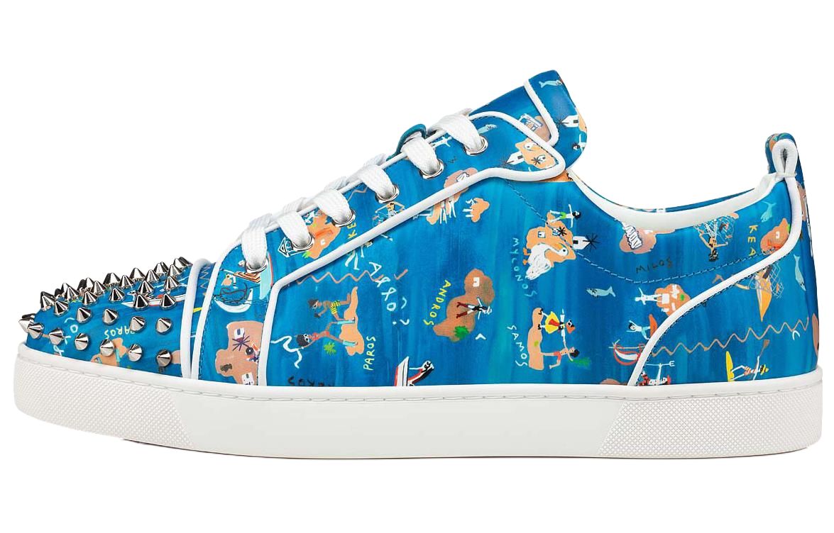 

Christian Louboutin Стильные низкие кроссовки для скейтбординга CL, мужские, синие