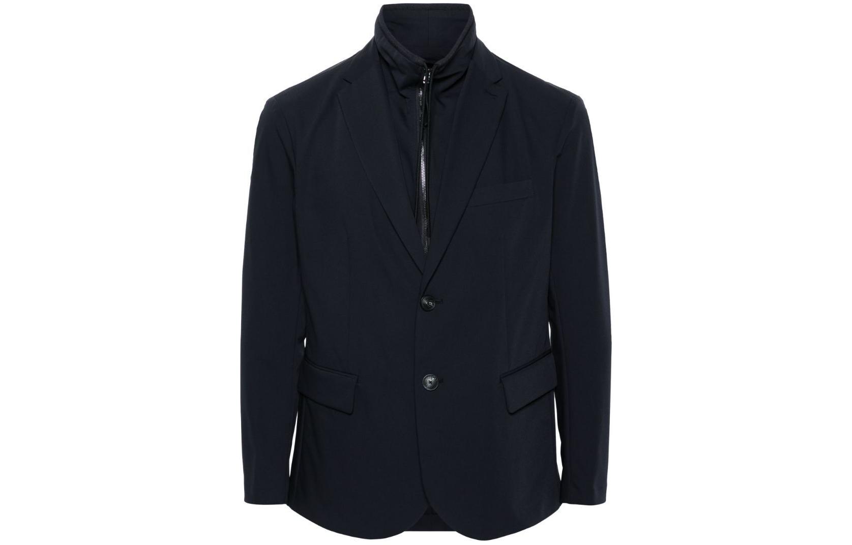 

EMPORIO ARMANI Съемный внутренний панель путешествие незаменимый блейзер, Marine Blue