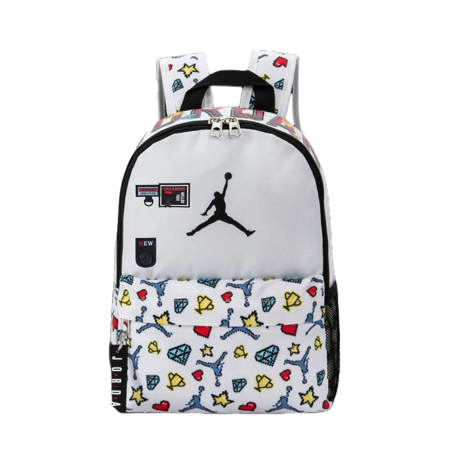 

Jordan Полиэстеровый рюкзак обычный унисекс белый, Trendy