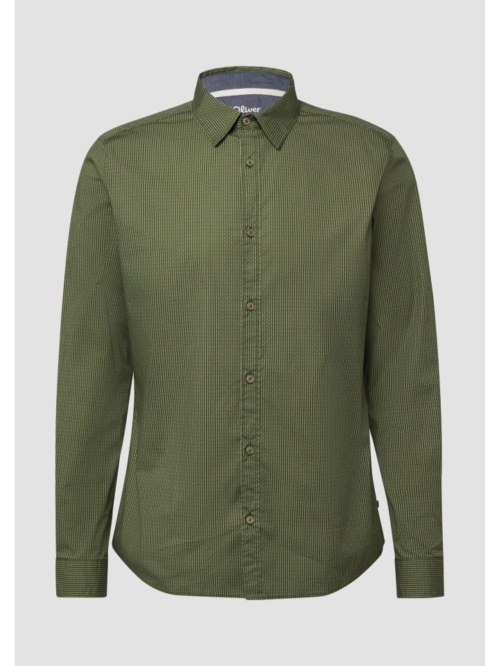 

s.Oliver Рубашка цвета 79A0_оливково-зеленый