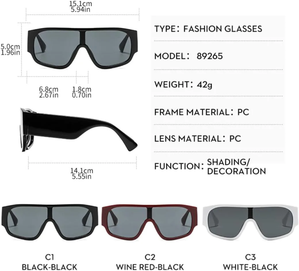 

Большие солнцезащитные очки для женщин и мужчин в стиле ретро, ​​цельные линзы, защита от УФ-излучения UV400, для активного отдыха UATXTAU, Demi Chmapagne