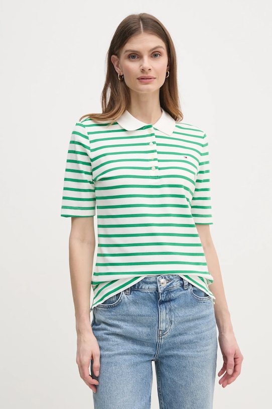 

Поло Tommy Hilfiger, зеленый