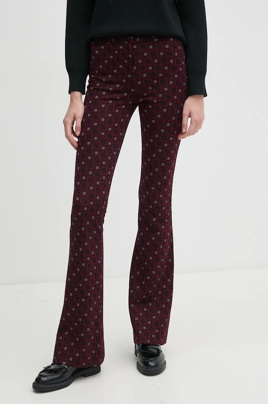 

Брюки с добавлением шерсти Diane Von Furstenberg, бордовый