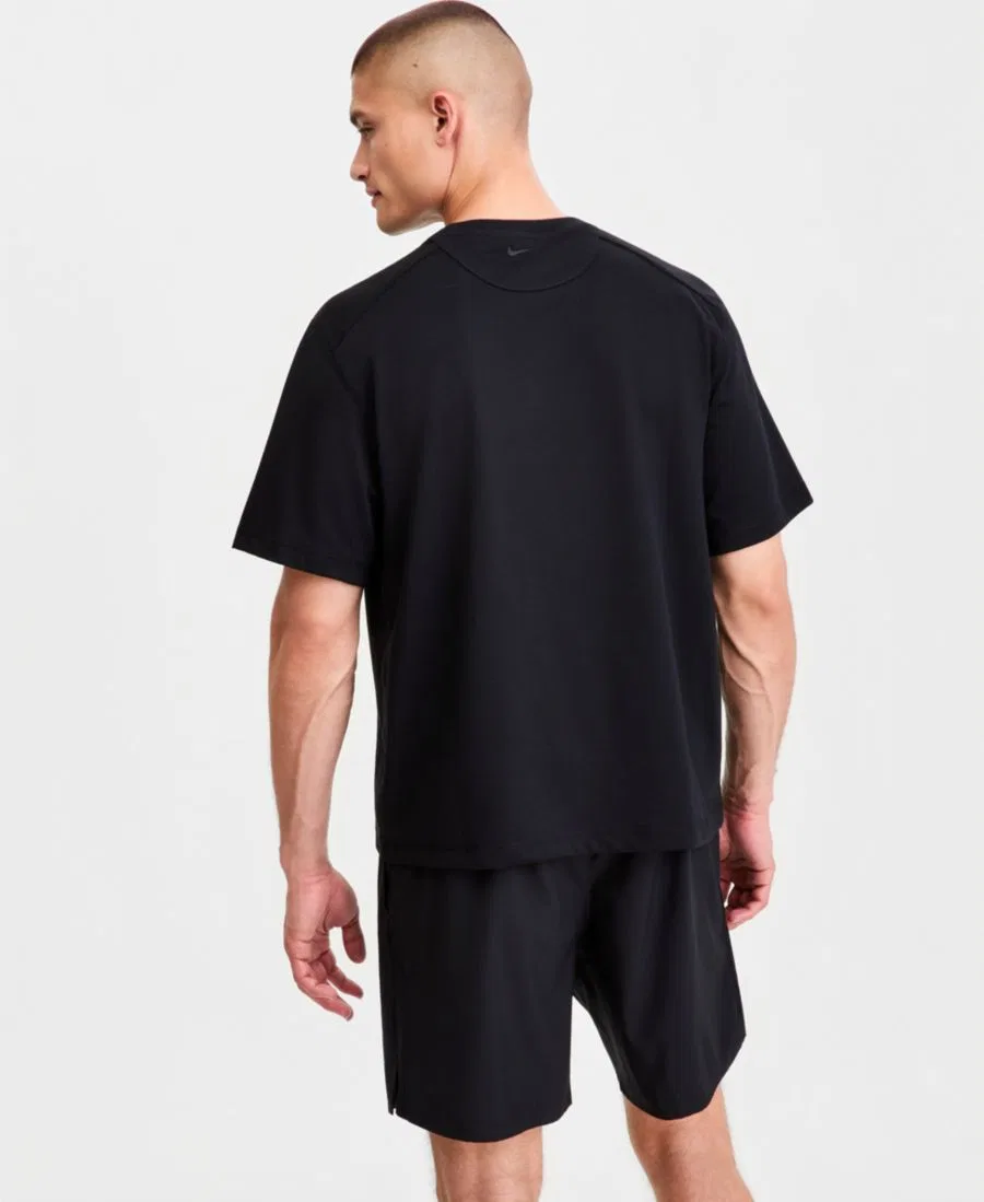 Мужская тренировочная футболка NAC с круглым вырезом Nike, черный/серый — фото 2