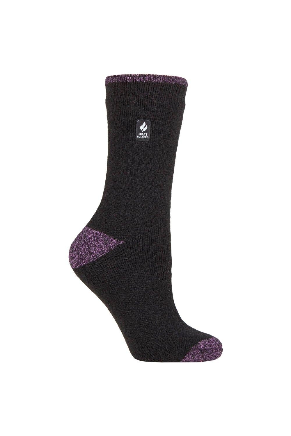 

1 пара термоносков с рисунком 2.3 TOG SOCKSHOP Heat Holders, фиолетовый