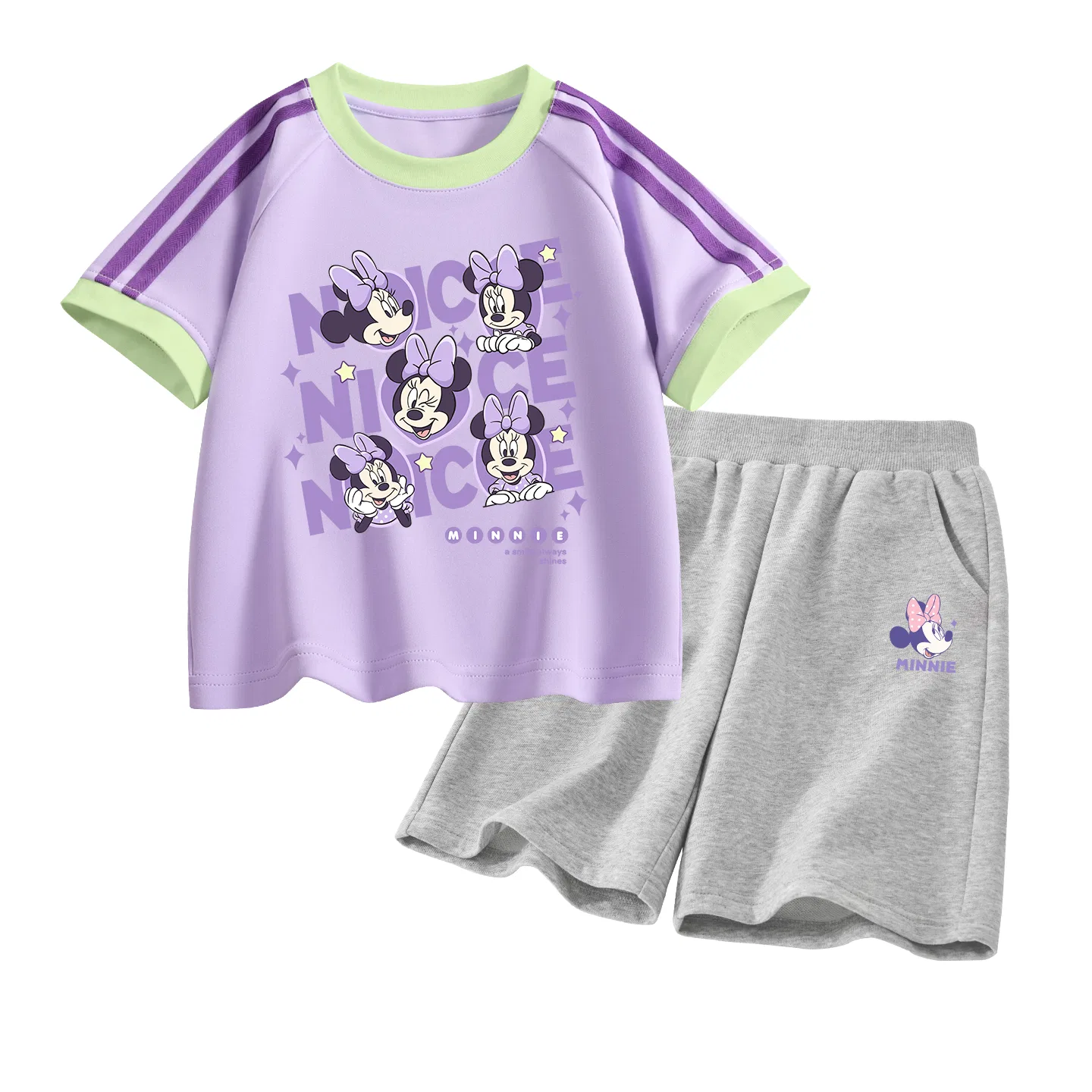 Детский спортивный костюм Casual Sportswear 2 Piece Set Disney, Di Smile Nini K Mousse Pink+Di Smile Nini K Gray — фото 3