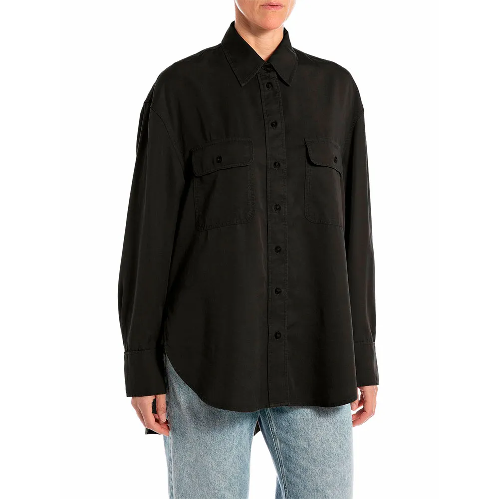 

Рубашка с длинным рукавом Replay W2199.000.85372, черный