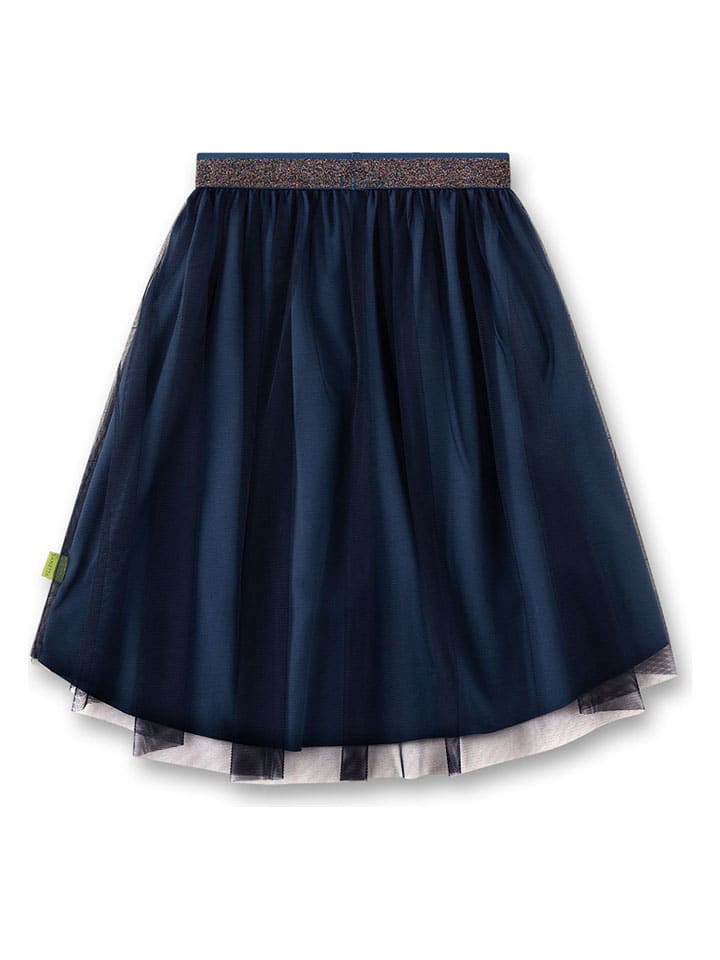 Sanetta Kidswear Юбка из тюля темно-синего цвета — фото 2