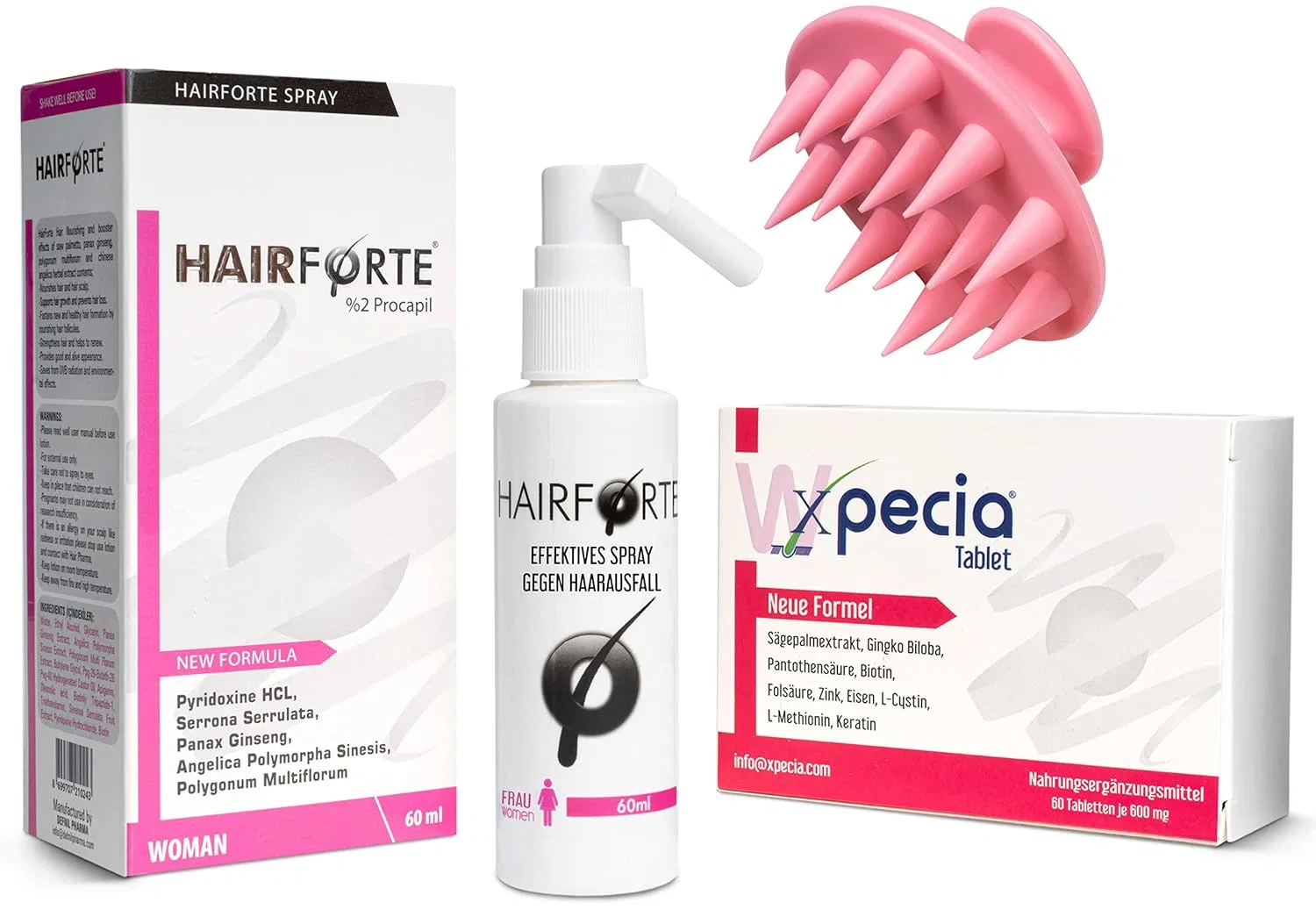 Набор для роста волос «Xpecia + Hair Forte DHT Blocker» для женщин Xpecia