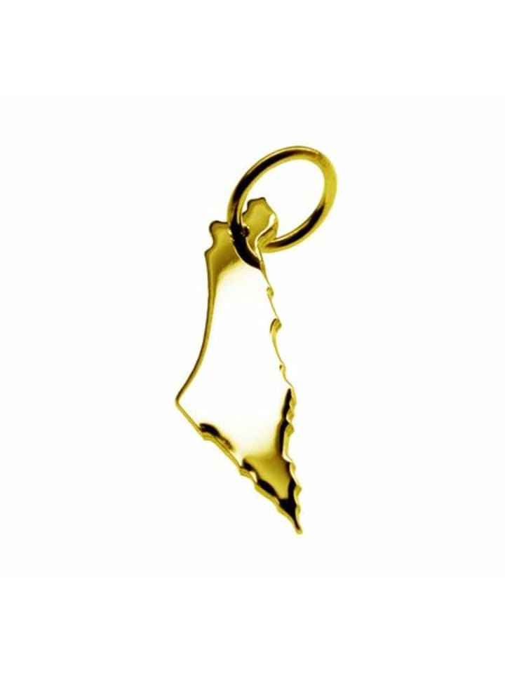 

Schmuckador Кулон с изображением карты Израиля из цельного желтого золота 333 пробы