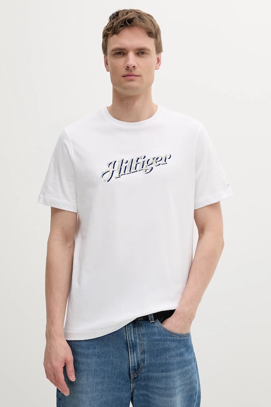 

Хлопковая футболка Tommy Hilfiger, белый