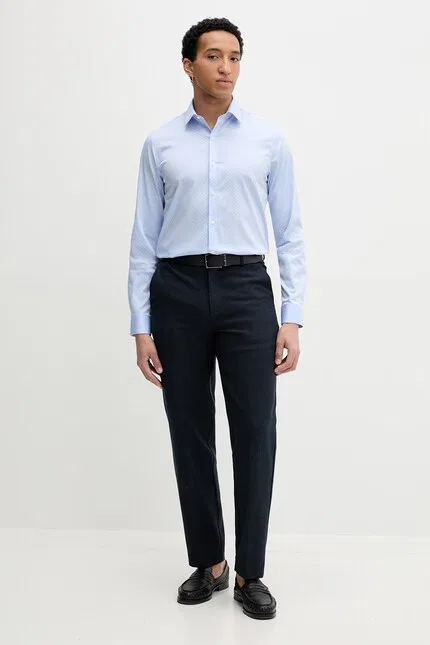 Рубашка с технологией non-iron Calvin Klein, синий — фото 2