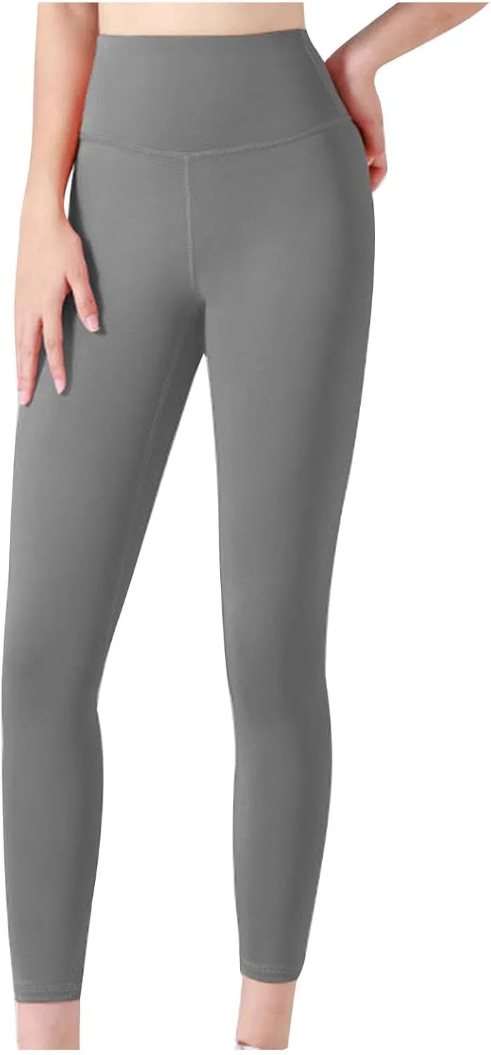 Леггинсы для фитнеса женские, tummy control, A02_gray