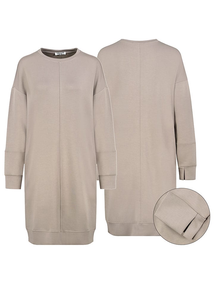 

Sublevel Бежевое платье-толстовка