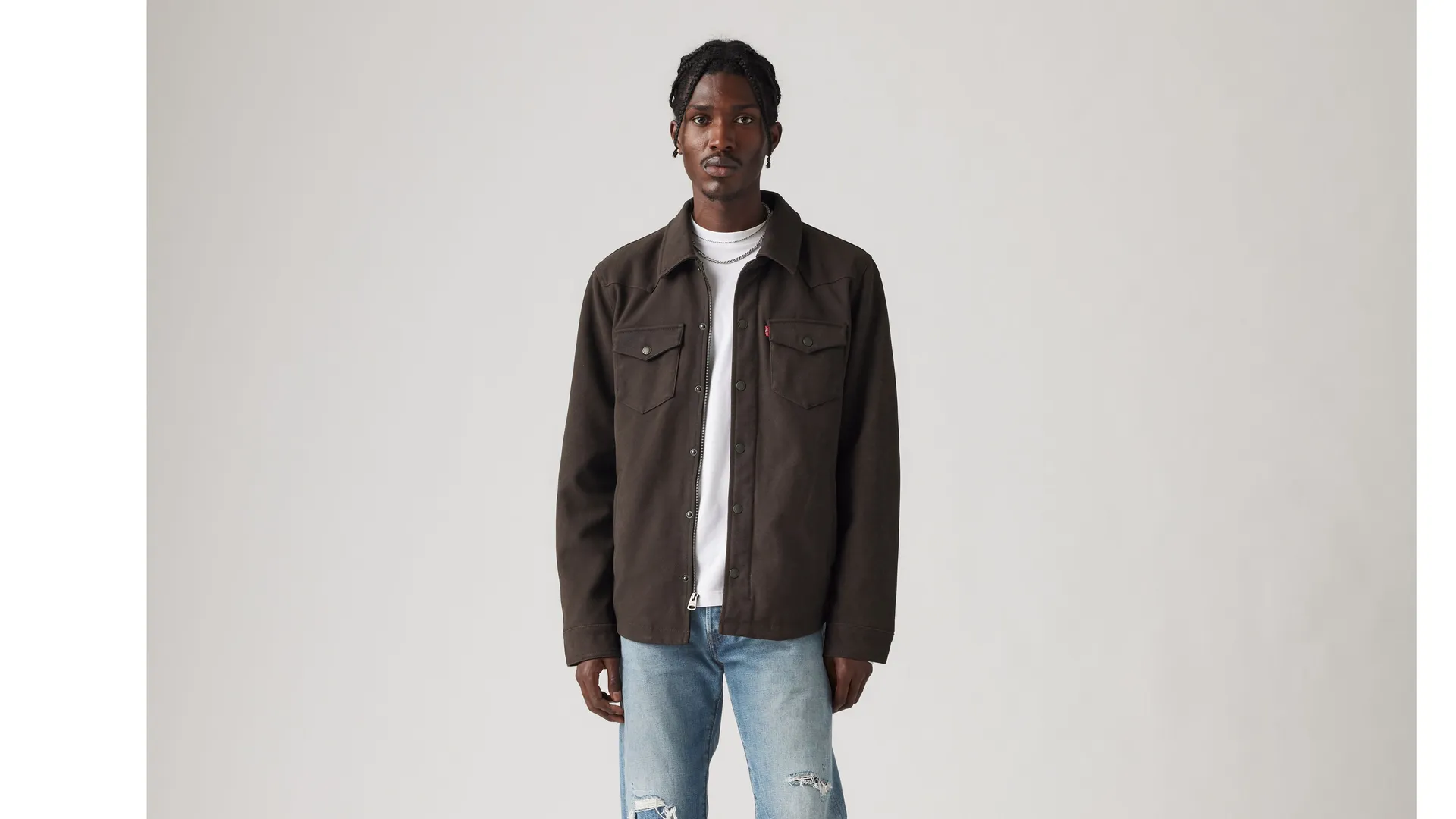 

Куртка-бомбер из искусственной кожи Levi's, коричневый