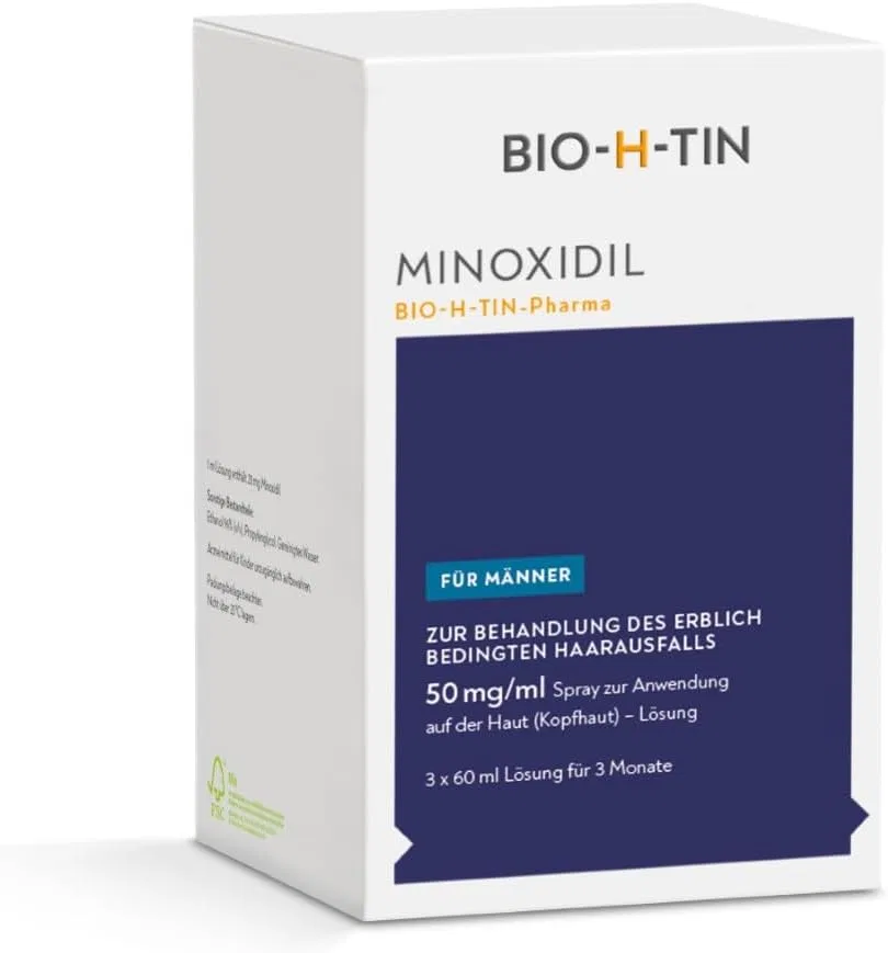 Спрей для мужчин «Minoxidil» от Bio H-TIN, 3 x 60 мл Bio-H-Tin