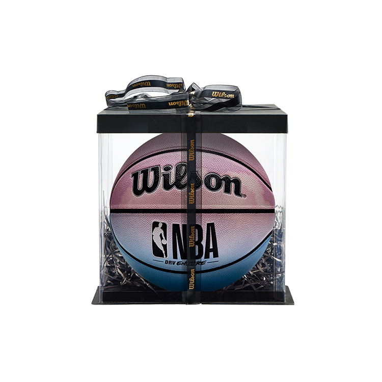 

Wilson Баскетбольный мяч NBA China PU розовый синий размер 7 тренировочный unisex