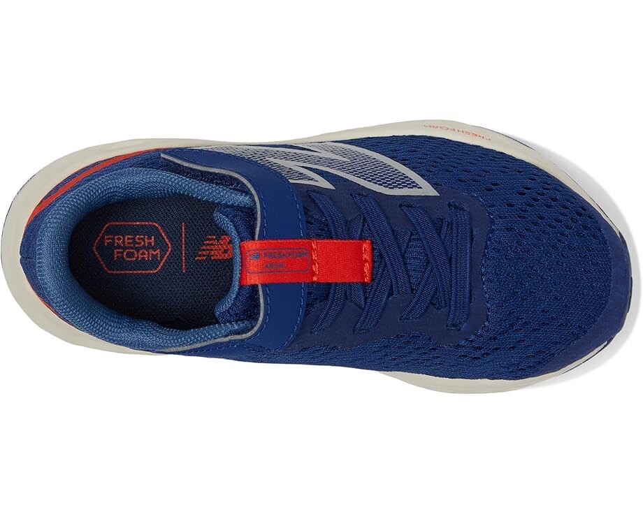 Кроссовки New Balance Kids Fresh Foam Arishi v4 Bungee Lace with Top Strap, цвет Inkwell/Neo Flame — фото 2