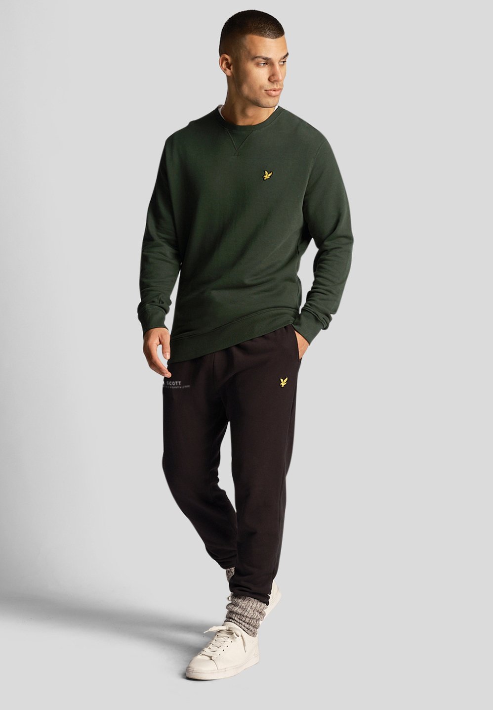 

Спортивные брюки MID BOTTOMS CO-ORDINATE PRINT Lyle & Scott, черный