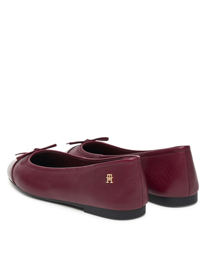 Балетки Patent Toe-Cap FW0FW08830 Tommy Hilfiger, красный — фото 3