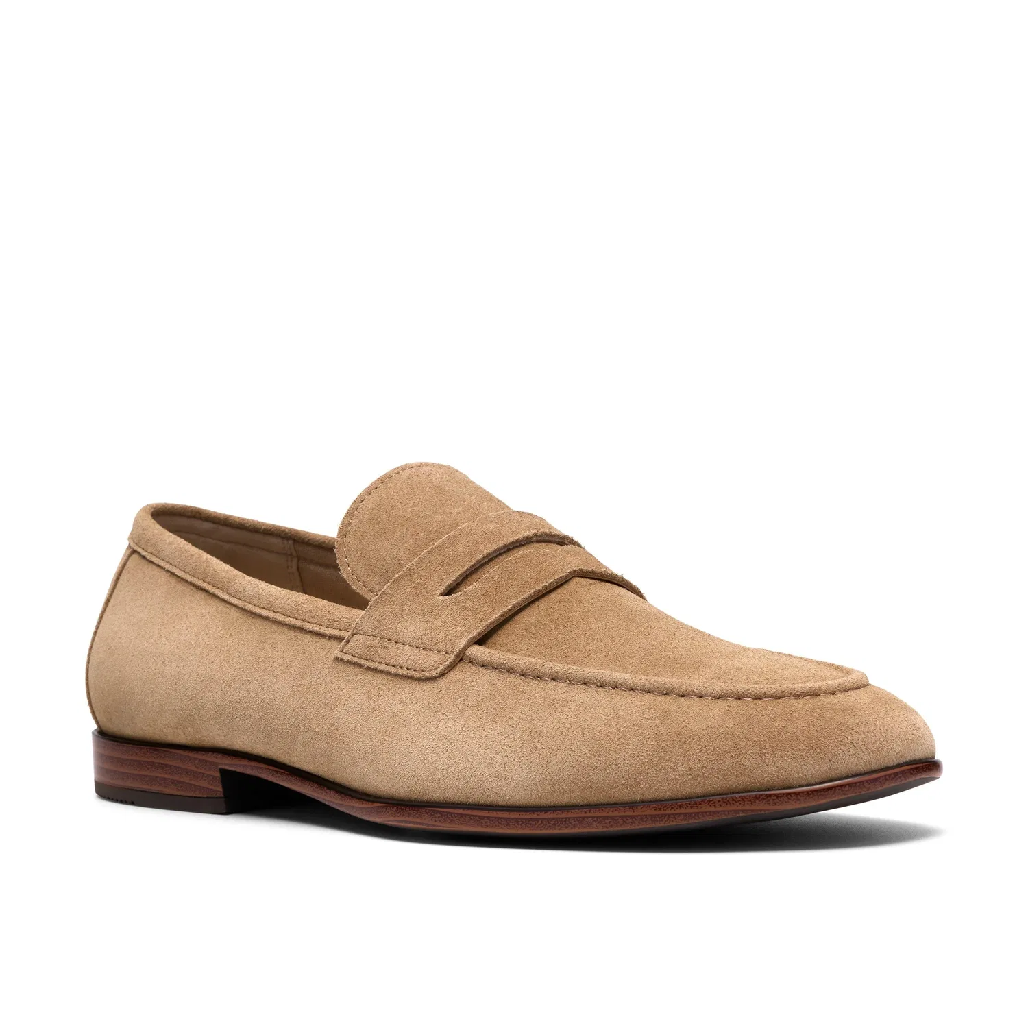 Лоферы на замше Clarks Winsford Easy, бежевый — фото 4